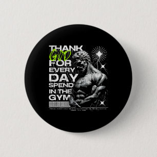 Greatful Gym Brother Uni-adults Gym 2 Inch Round Button