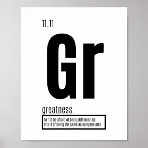 Greatness - Fundamental Elements of Success Poster