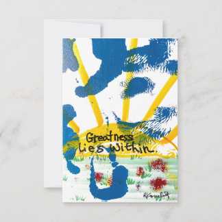 Greatness Lies Within Thank You Card