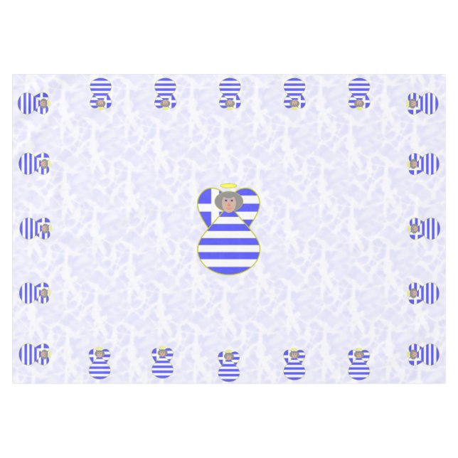 Grec Angel cheveux gris vêtu d'une nappe à drapeau (Devant (Horizontal))