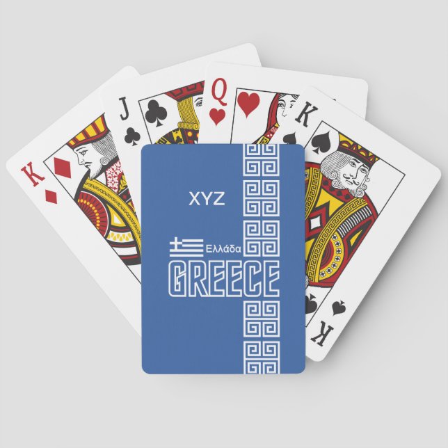 GRÈCE cartes à jouer (dos)
