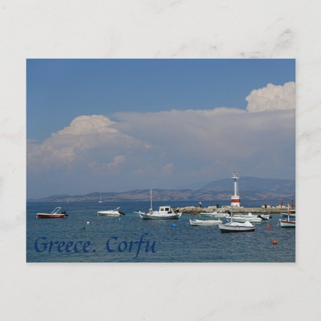 Grèce, Corfou, Ancien Phare, Carte Postale (Devant)