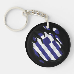 Grèce déchiré le drapeau