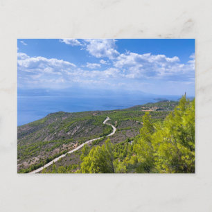Grèce, Loutraki, vue mer du haut, Carte postale