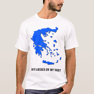 Grèce sur mon T-shirt drôle de fière chemise grecq