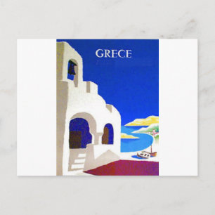 grece vintage postcard