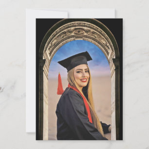 Grecian Arch design with Photo Grad Announcement