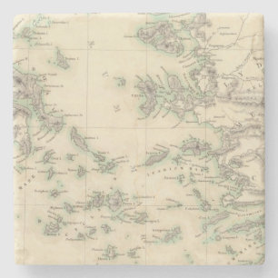 Grecian Archipelago, ancient Stone Coaster