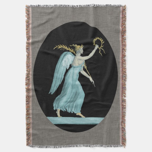 Grecian Beauty II Throw Blanket (Front Vertical)
