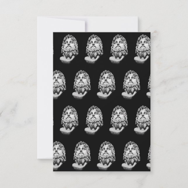 Greco Roman Bust Card (Front)