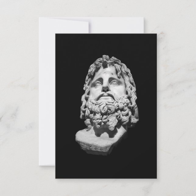 Greco Roman Bust Card (Front)