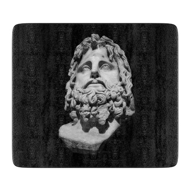 Greco Roman Bust Cutting Board (Front)