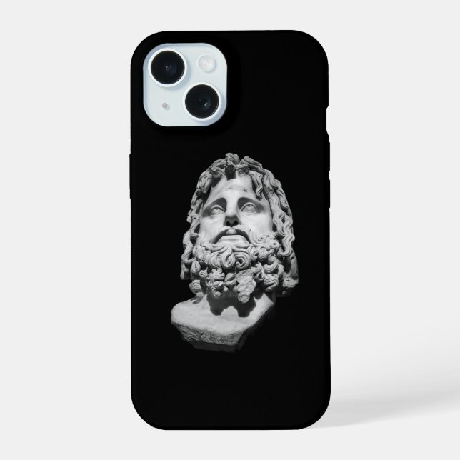 Greco Roman Bust iPhone 15 Case (Back)