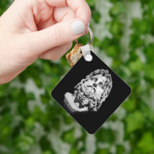 Greco Roman Bust Keychain