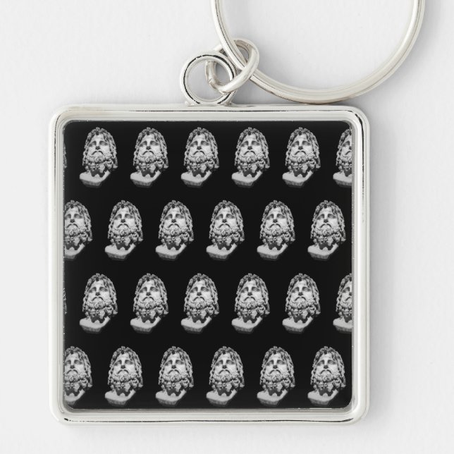 Greco Roman Bust Keychain (Front)