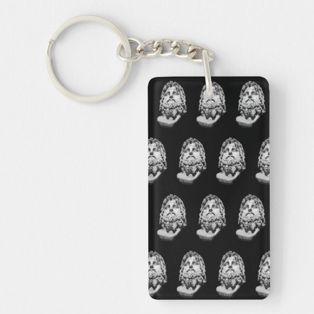 Greco Roman Bust Keychain (Front)