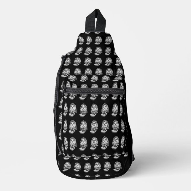Greco Roman Bust Sling Bag (Front)