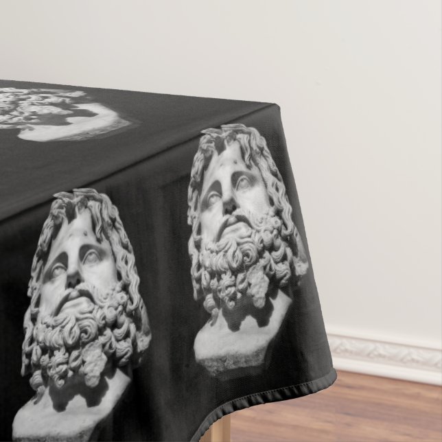Greco Roman Bust Tablecloth (In Situ)