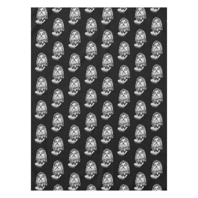 Greco Roman Bust Tablecloth (Front)