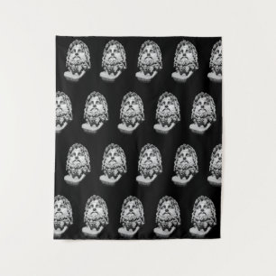 Greco Roman Bust Tapestry
