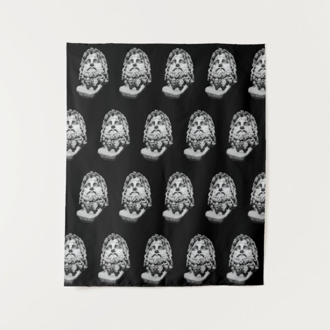 Greco Roman Bust Tapestry (Front)
