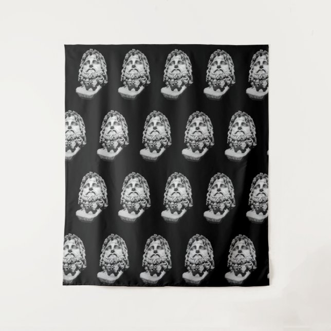 Greco Roman Bust Tapestry (Front)