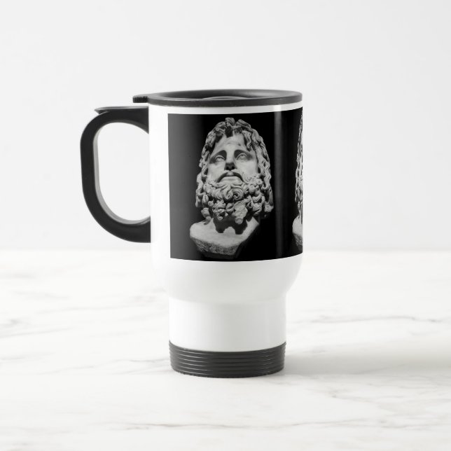 Greco Roman Bust Travel Mug (Left)