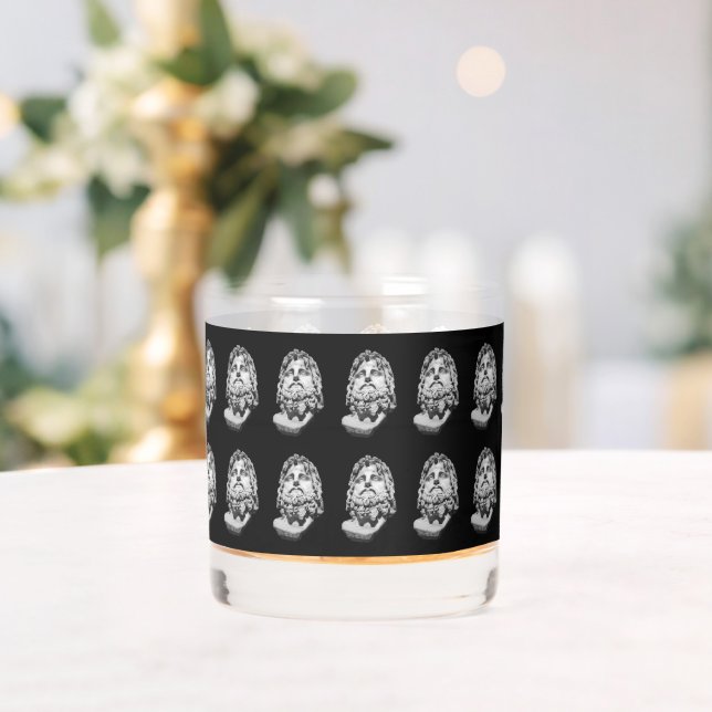 Greco Roman Bust Whiskey Glass (Insitu (Wedding))