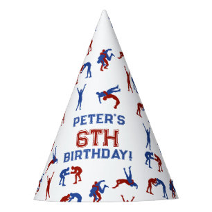 Greco Roman Freestyle Wrestling Birthday Party Hat