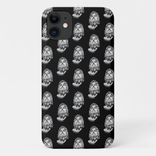 Greco Roman Marble Bust Classical Black and White iPhone 11 Case