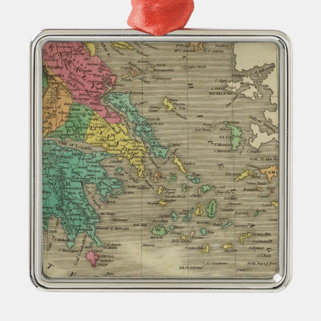 Greece 10 metal ornament (Front)