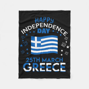 Greece 203rd Independence Day Greek Pride Greece F Fleece Blanket