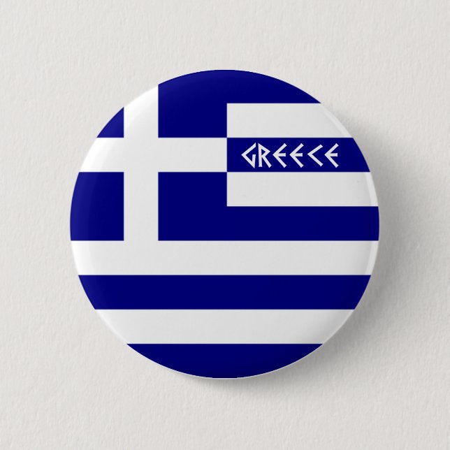 Greece 2 Inch Round Button (Front)