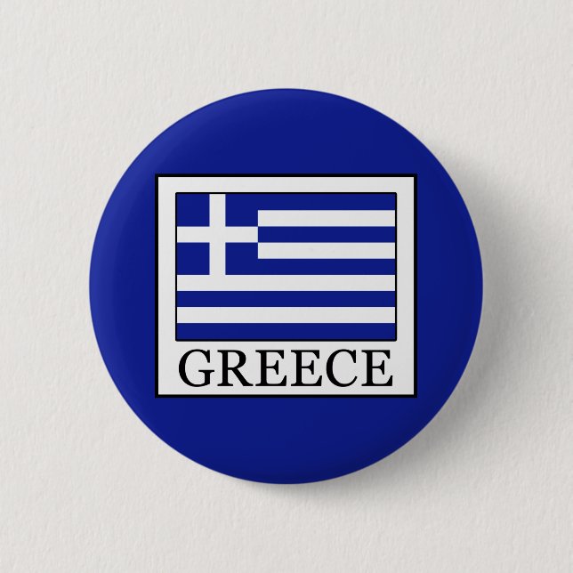 Greece 2 Inch Round Button (Front)