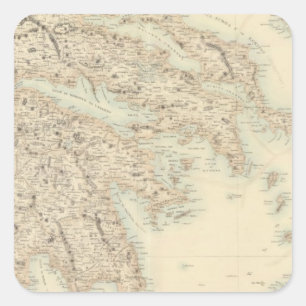 Greece 3 square sticker