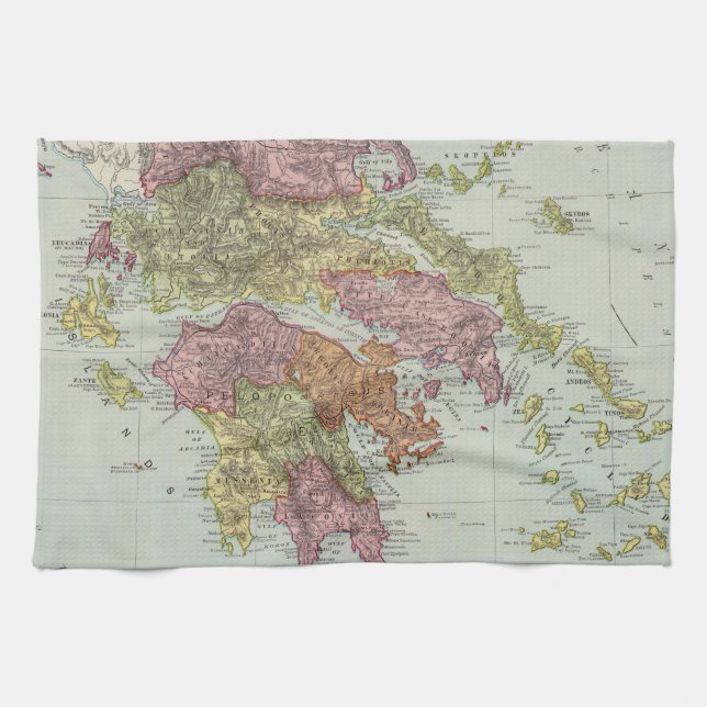 Greece 4 2 kitchen towel (Horizontal)