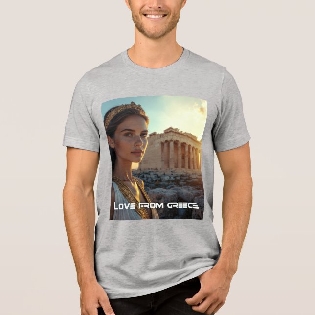 GREECE - ACROPOLIS Tri-Blend SHIRT (Front)