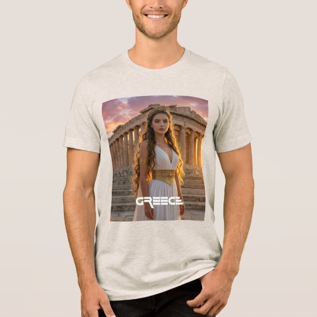 GREECE - ACROPOLIS Tri-Blend SHIRT (Front)