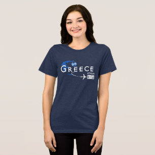 Greece Airport Code T-Shirt Tri-Blend Shirt