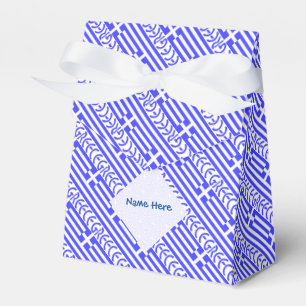 Greece and Greek Flag Tiled Blue Personalization Favor Box