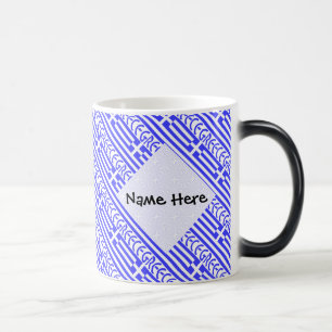 Greece and Greek Flag Tiled Personalized Magic Mug