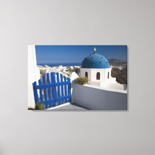 Greece and Greek Island of Santorini from the Canvas Print