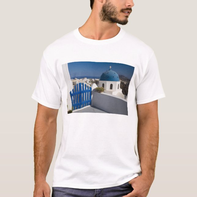 Greece and Greek Island of Santorini from the T-Shirt (Front)