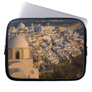 Greece and Greek Island of Santorini town of Laptop Sleeve