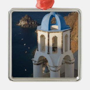 Greece and Greek Island of Santorini town of Oia 2 Metal Ornament