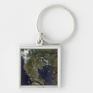 Greece and its surrounding countries keychain