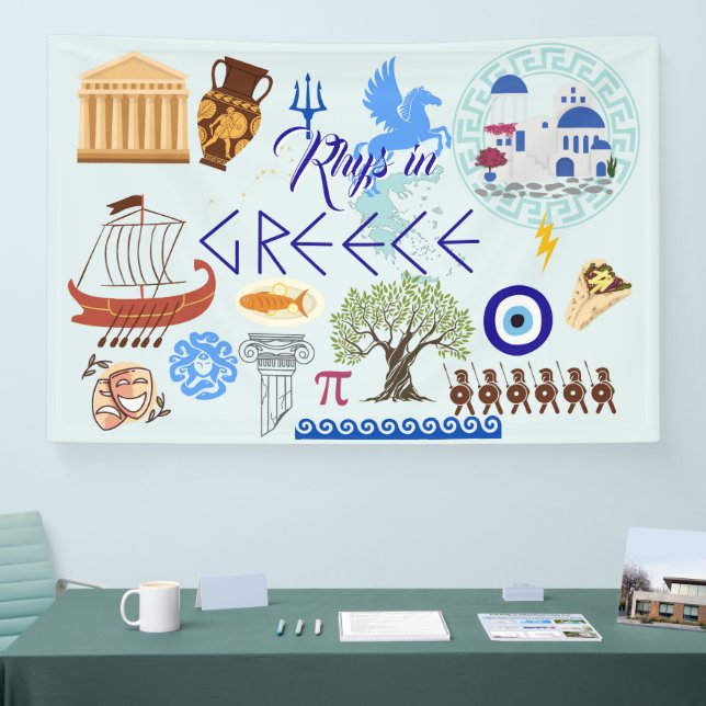 Greece Birthday Banner (Tradeshow)