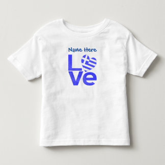 Greece Blue LOVE Heart Flag Personalized  Toddler T-shirt