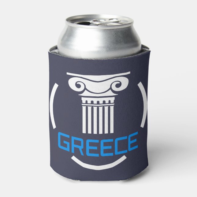 Greece Can Cooler (Can Front)