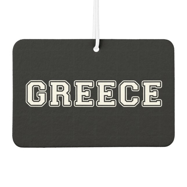 Greece Car Air Freshener (Front)